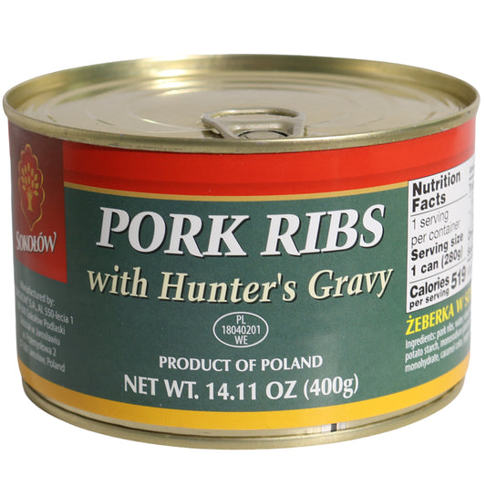 Sokolow Pork Ribs with Hunter’s Gravy, 14.11oz