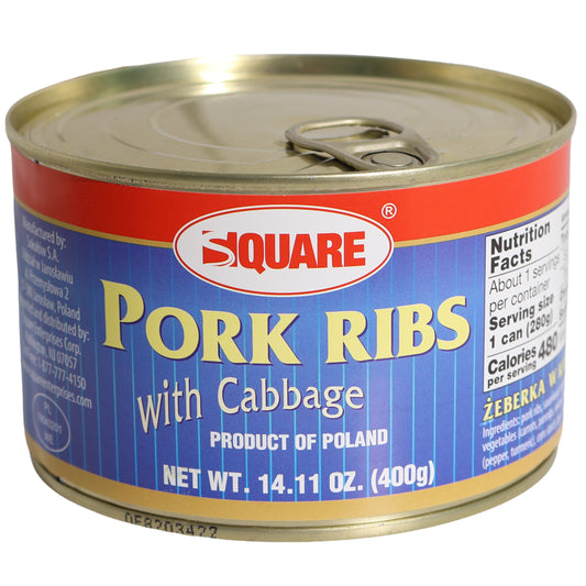 Square Pork Ribs with Cabbage, 14.11oz