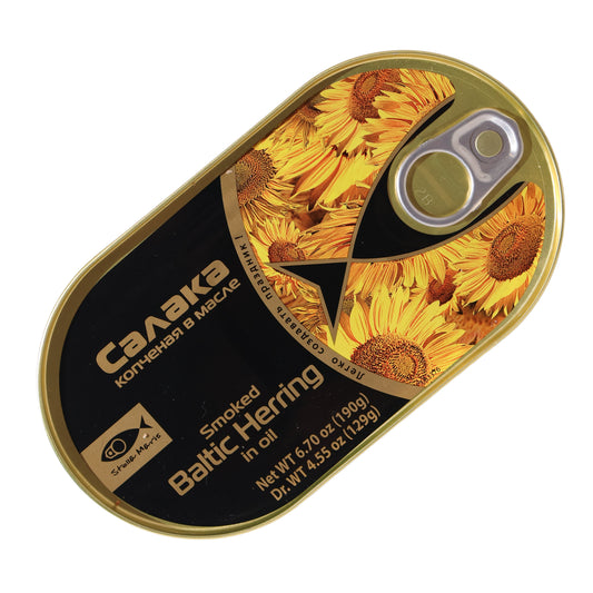 Stella Maris Smoked Baltic Herring in Oil, 6.7oz