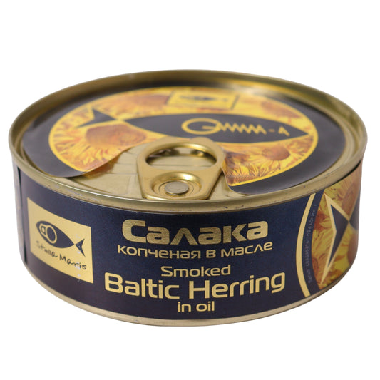 Stella Maris Smoked Baltic Herring in Oil, 8.47oz