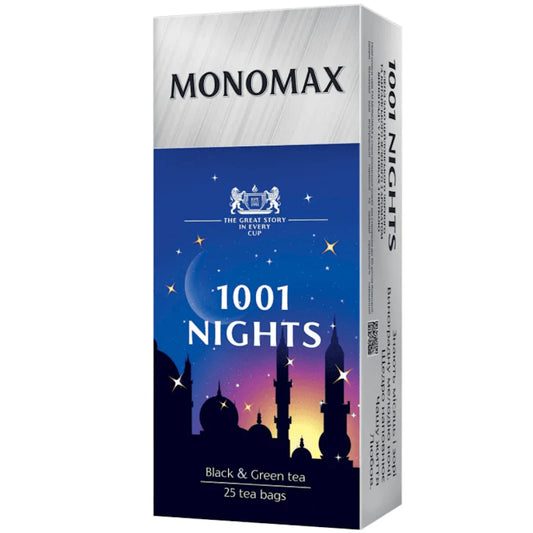 Чай Monomax 1001 Nights черный и зеленый, 25 ТБ