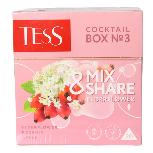 TESS Cocktail Box No. 3 Mix & Share Elderflower Oolong Tea Bags, 1.06oz