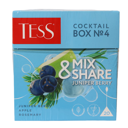 TESS Cocktail Box No4 Juniper Berry Oolong Tea Bags, 1.06oz
