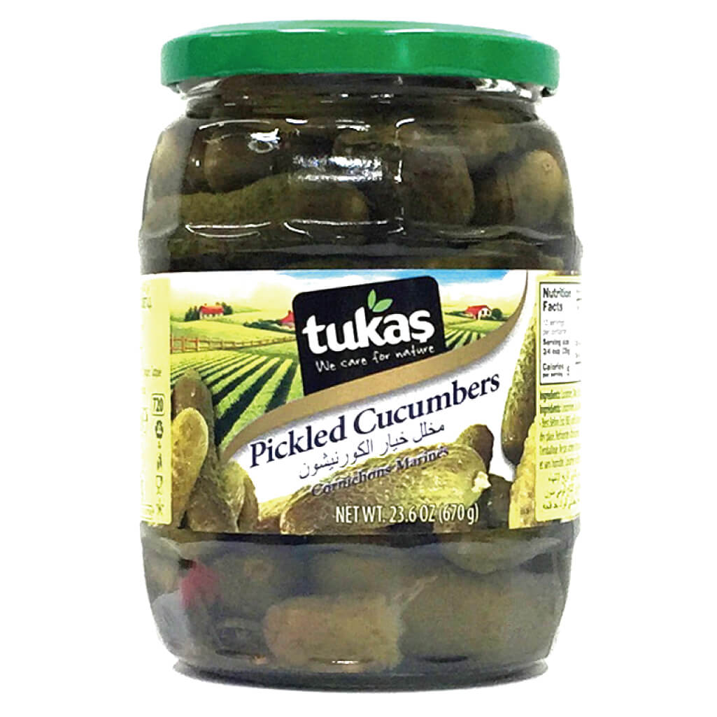 pack of Tukas Pickled Cucumbers, 670g