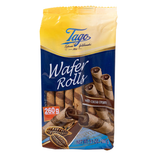 Tago Wafer Rolls with Cocoa Cream, 9.1oz