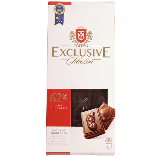 Tai Tau Exclusive Selection 62% Dark Chocolate, 3.5oz