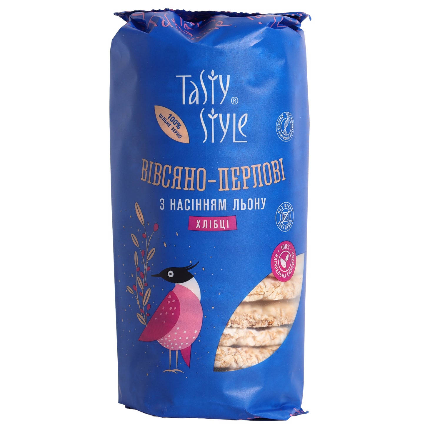 Tasty Style Oat-Barley Crispbreads with Flax Seeds, 3.53oz