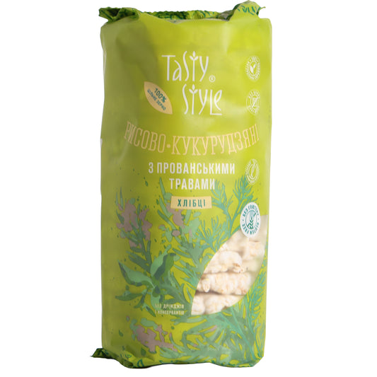 Tasty Style Rice-Corn Crispbreads with Herbes de Provence, 3.53oz