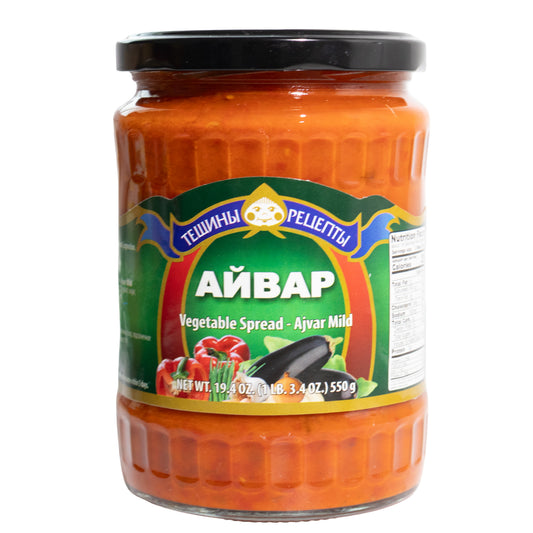Teshchiny Recipe Ajvar Mild Vegetable Spread, 19.4oz