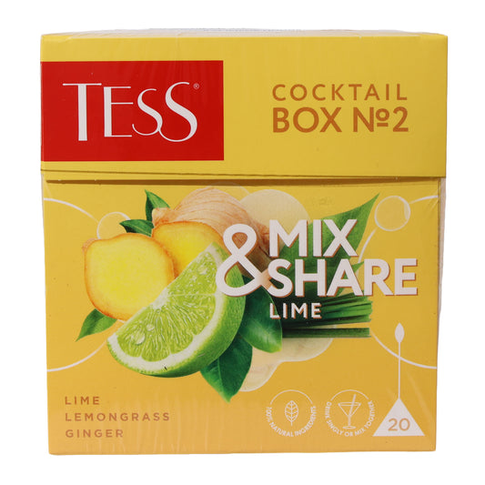 Tess Cocktail Box No2 Mix & Share Lime Herbal Tea Bags, 1.06oz