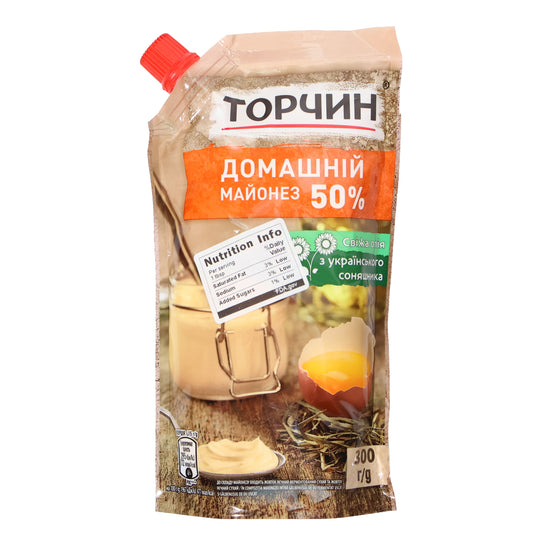 Torchin Homemade Mayonnaise 50% Fat, 10.58oz