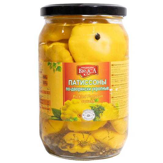 Traditions of Taste Pickled Pattypan Squash with Dill, 23.28oz