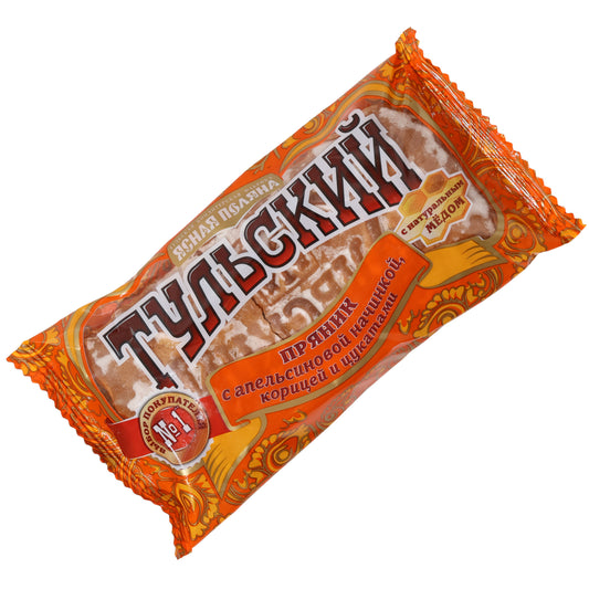 Tula Honey Cakes “Tulsky Pryanik” with Orange Filling, Cinnamon and Candied Fruit, 4.58oz