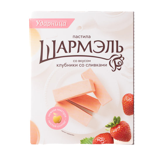 Udarnitsa Sharmel Strawberry & Cream Pastila, 8oz