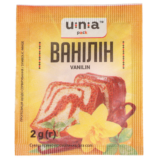 Una Pack Vanillin Vanilla Flavoring Powder, 0.07oz