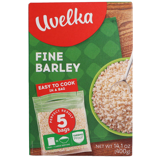 Uvelka Fine Barley Boil-in-Bag Grain, 14.1oz