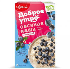 Uvelka Good Morning Oatmeal w/ Blueberries & Cream, 200g