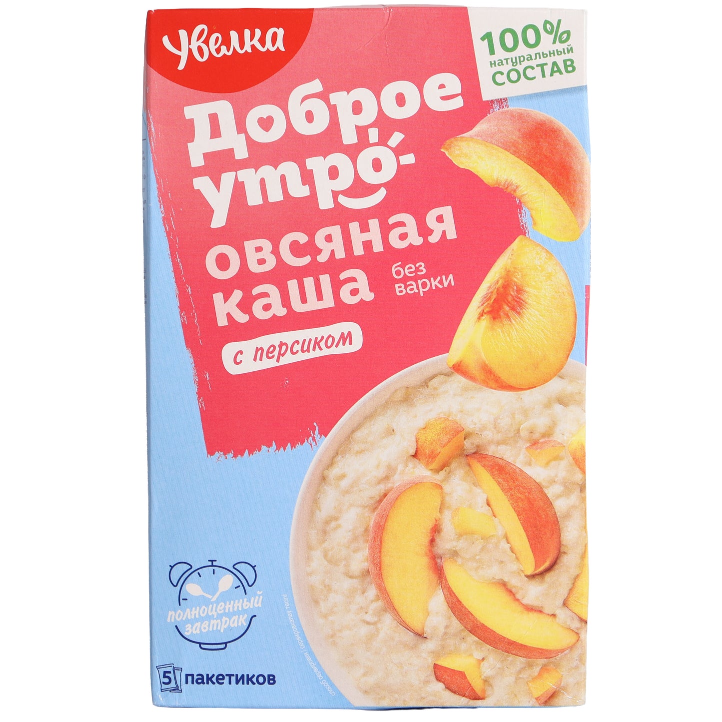 Uvelka Good Morning Peach Instant Oatmeal, 7.04oz