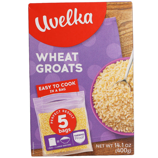 Uvelka Wheat Groats In Cooking Bags, 14.1oz