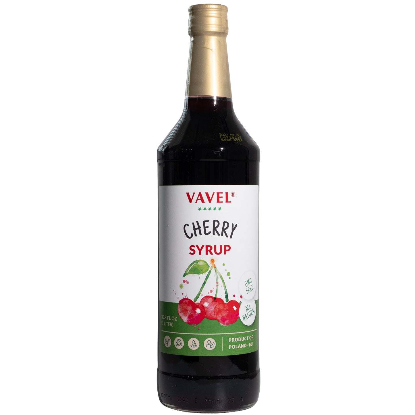 Vavel Cherry Syrup, 33.8oz