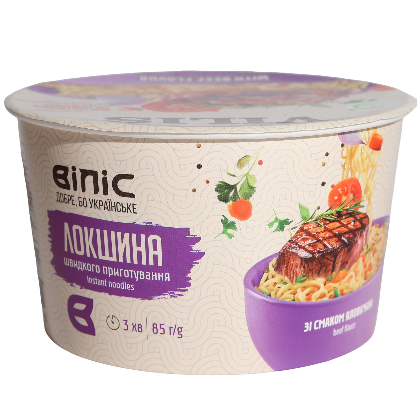 Vilis Beef Flavor Instant Noodles, 3oz