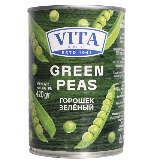Vita Green Peas, 14.8oz