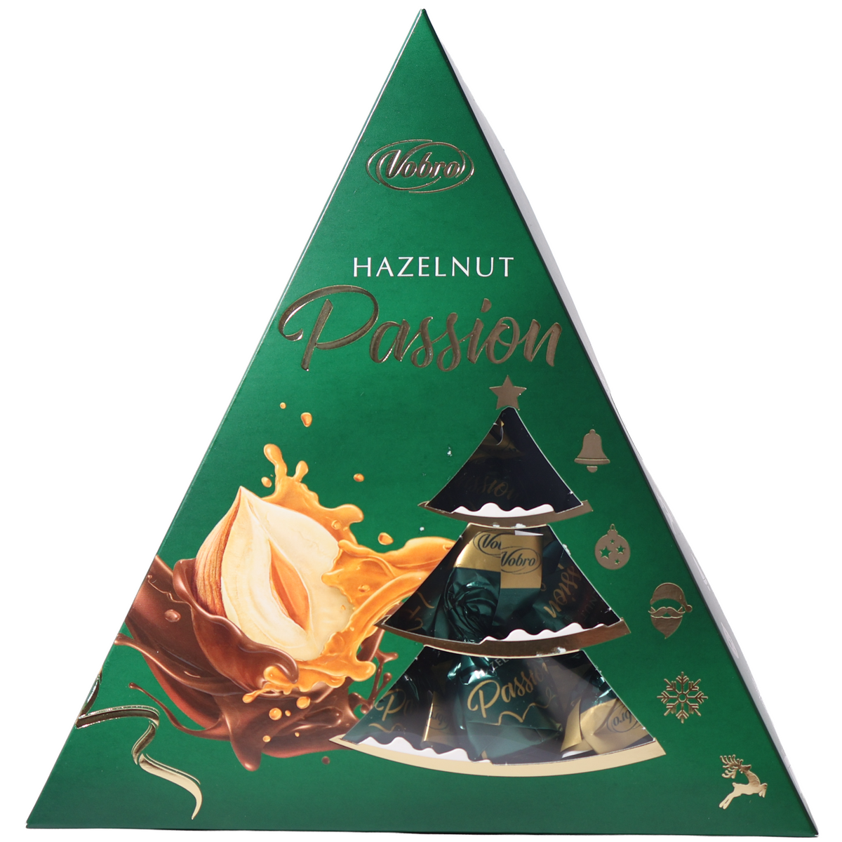 Vobro Hazelnut Passion Christmas Pralines, 4.44oz
