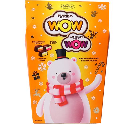 Vobro WOW Christmas Marshmallow & Fruit Jelly Candies, 6.42oz