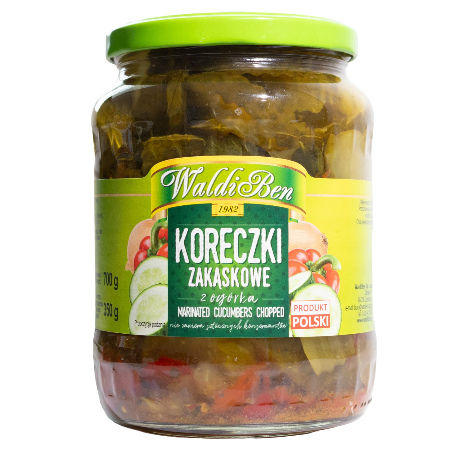 WaldiBen Chopped Marinated Cucumbers, 24.69oz