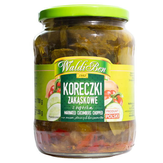 WaldiBen Chopped Marinated Cucumbers, 24.69oz
