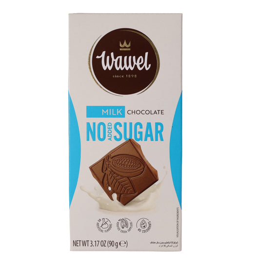 Wawel No Added Sugar Milk Chocolate Bar, 3.17oz
