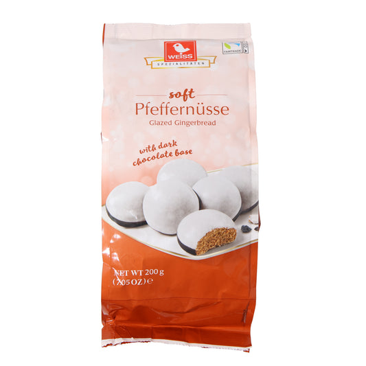 Weiss Soft Pfeffernüsse Glazed Gingerbread w/ Dark Chocolate Base, 7.05oz