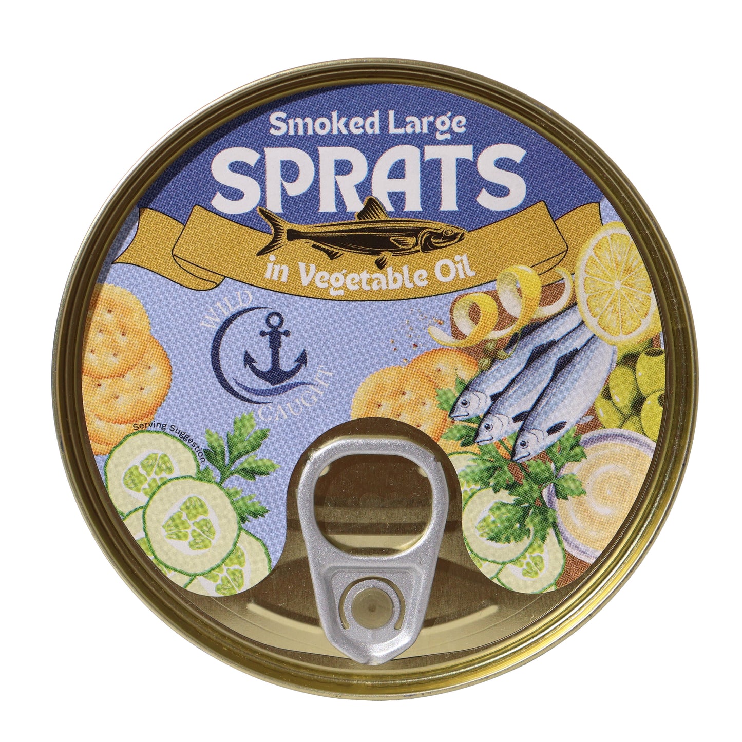 Wild Caught Smoked Large Sprats in Vegetable Oil, 8.47oz