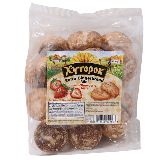 Xytorok Retro Gingerbread Mini with Strawberry Taste, 17.63oz