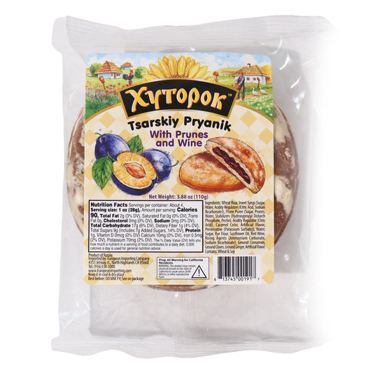 Xytorok Tsarskiy Pryanik with Prunes & Wine, 3.88oz