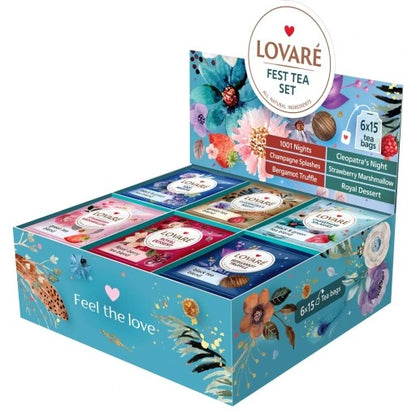 Lovare Fest Tea Set, 6 Flavors