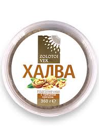 Халва Золотой Век Ванильная с грецкими орехами, 360г