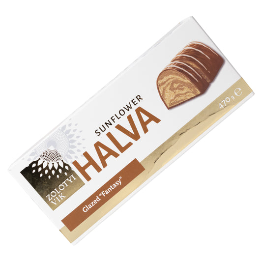 Zolotyi Vik Glazed Fantasy Sunflower Halva, 16.57oz