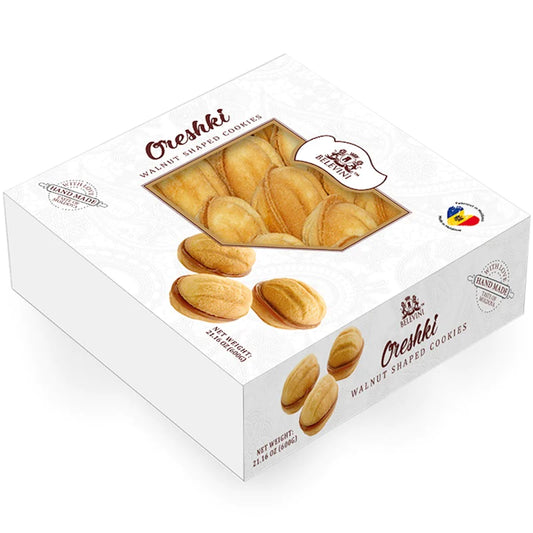 Box of Belevini Walnut Shaped Cookies, 600g
