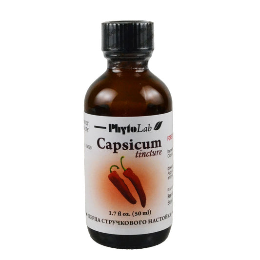 bottle of PhytoLab Capsicum Tincture, 50mL