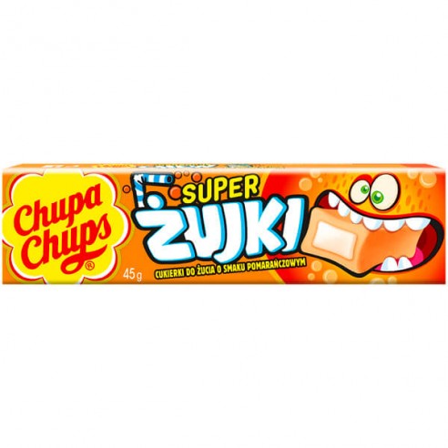 pack of Chupa Chups Orange Zujki Gum, 45g