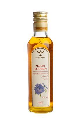 bottle of Unrefined Cold Pressed Linseed Oil, 500ml