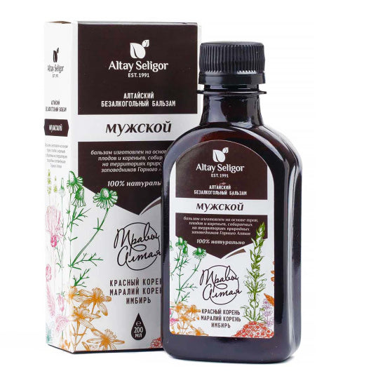 bottle of Altai Non-Alcoholic Balm Men, 200ml