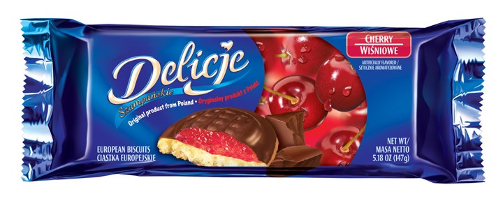 Delicje Cherry Jelly Biscuits, 147g