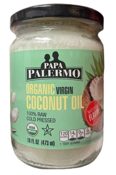 Papa Palermo Organic Virgin Coconut Oil, 473ml