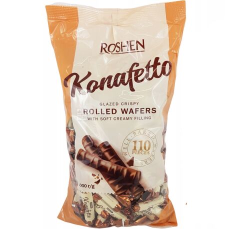 pack of Roshen Konafetto Rolled Wafer Candy, 1kg