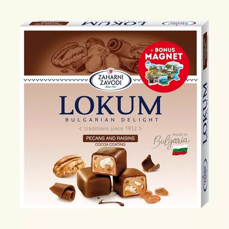 Bulgarian Delight Pecans & Raisins Cocoa Coating, 170g