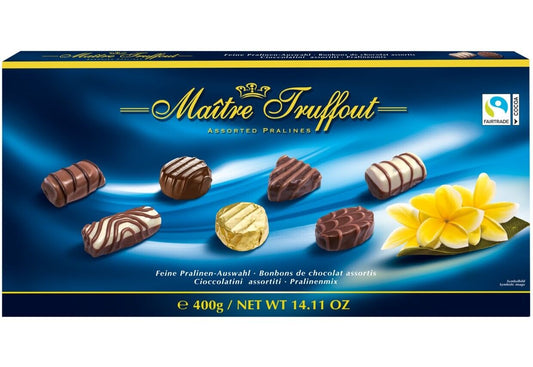 pack of Maitre Truffout Assorted Praline Chocolates, 400g