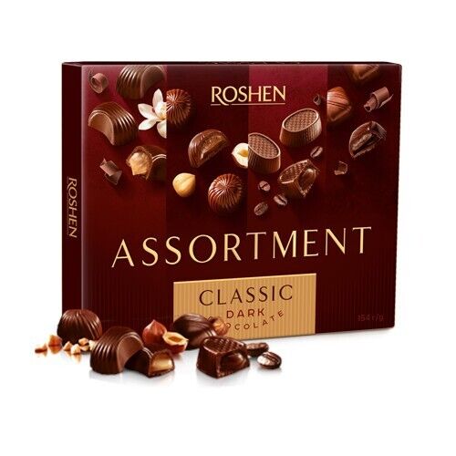 Roshen Assortment Classic Dark Chocolate, 154g