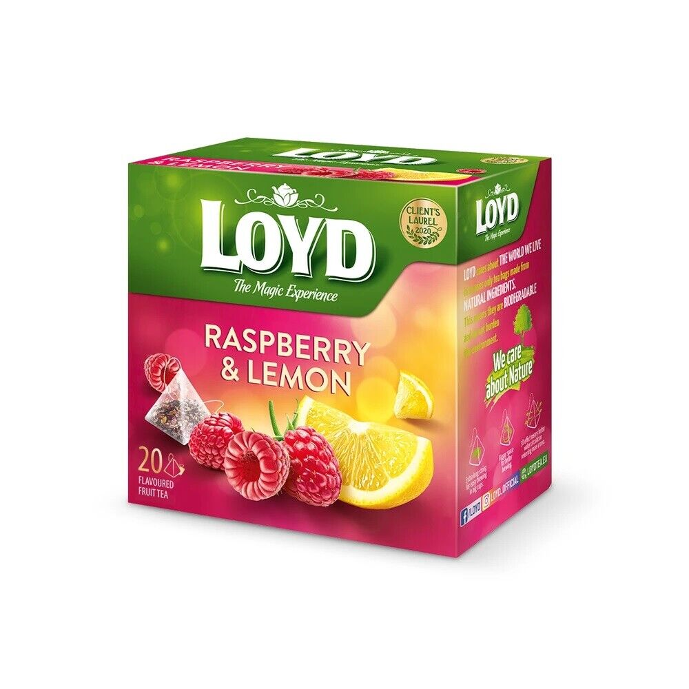 Loyd Raspberry & Lemon Tea, 20TB